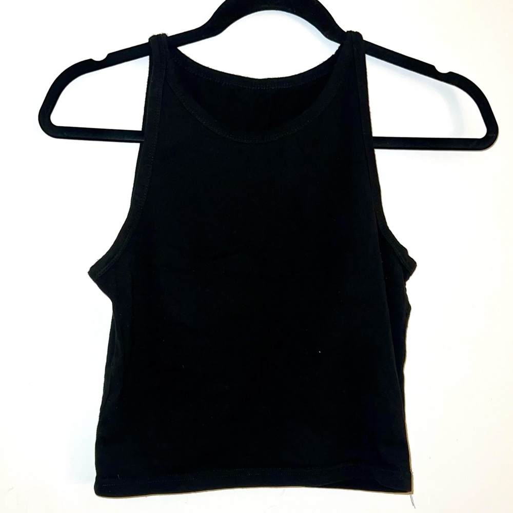 Black Tank Crop Top